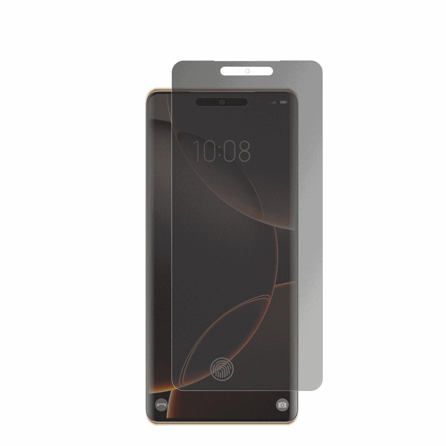 Condor80 Pro mit aufgebrachter dipos Flex Schutzfolie, die seitliche Einblicke blockiert