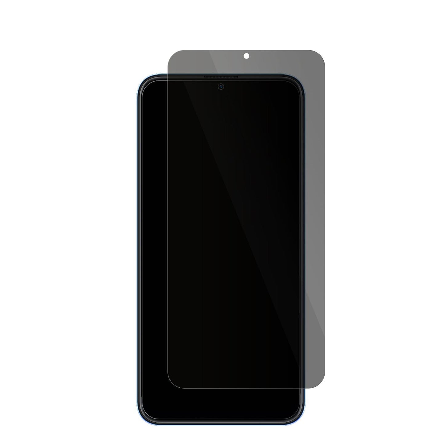 CoolpadCool 12A mit aufgebrachter dipos Flex Schutzfolie, die seitliche Einblicke blockiert