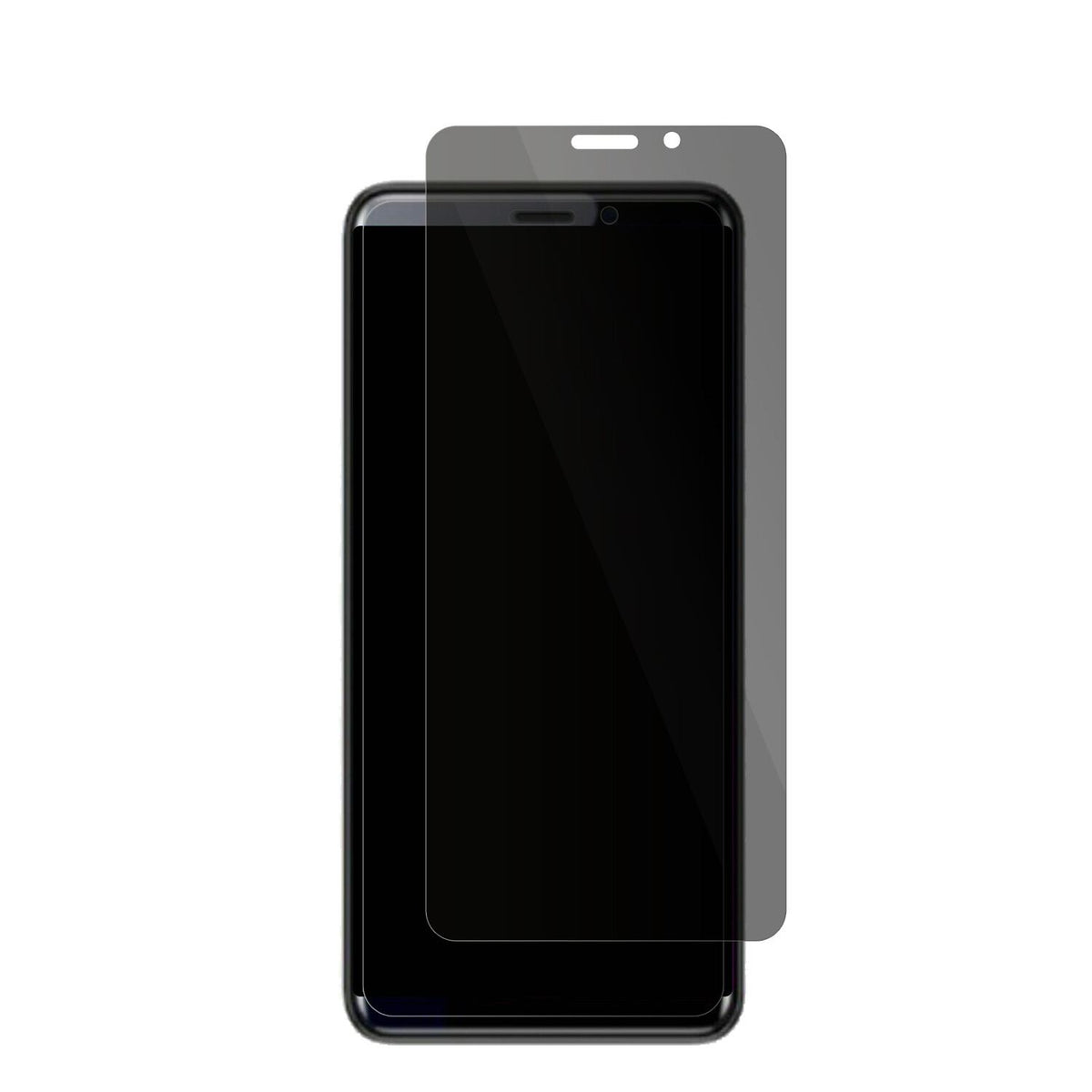 CoolpadCool Play 7C mit aufgebrachter dipos Flex Schutzfolie, die seitliche Einblicke blockiert