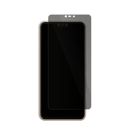 FujitsuArrows M05 mit aufgebrachter dipos Flex Schutzfolie, die seitliche Einblicke blockiert