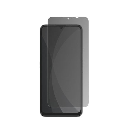 HonorChoice T10 mit aufgebrachter dipos Flex Schutzfolie, die seitliche Einblicke blockiert