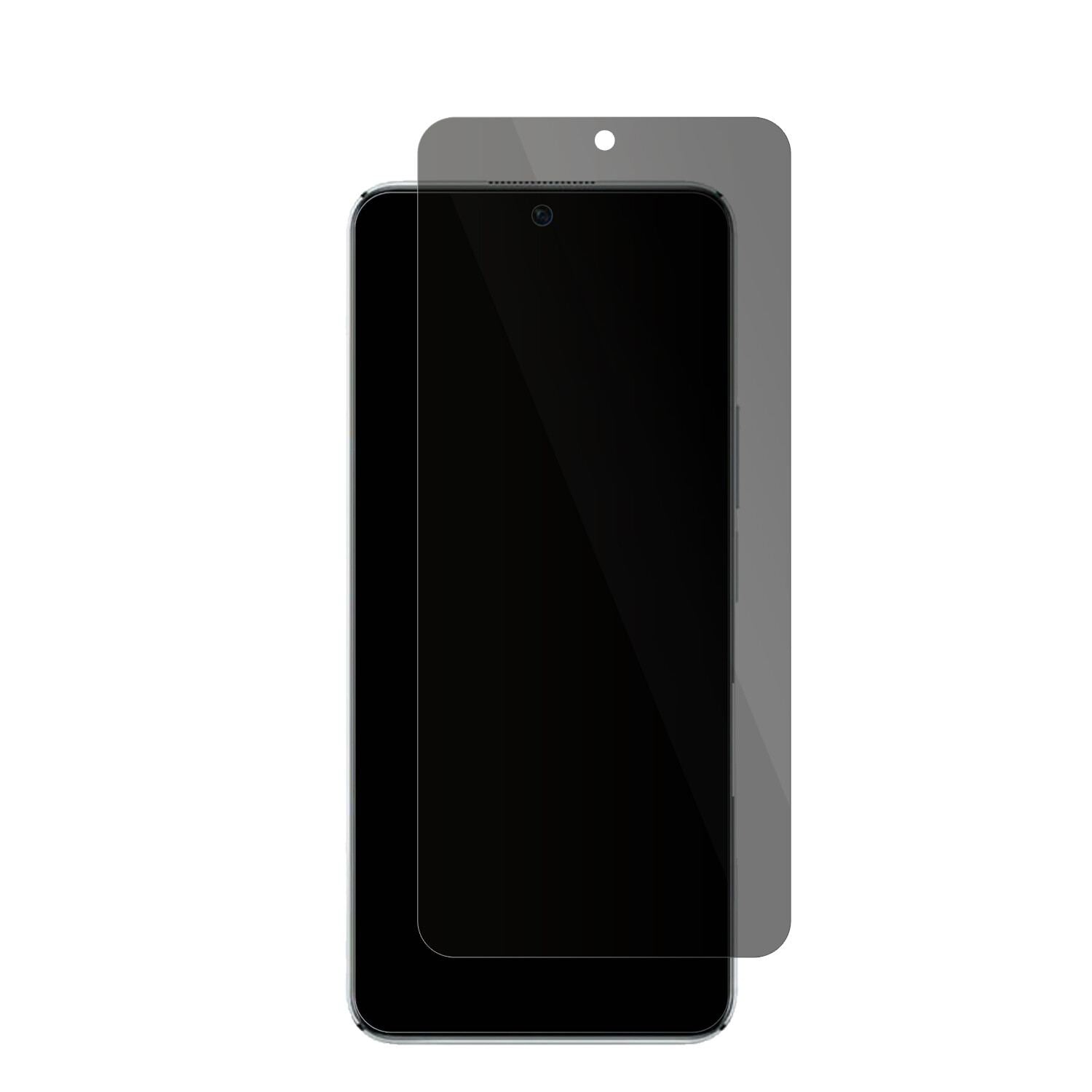 HonorPlay 6T Pro mit aufgebrachter dipos Flex Schutzfolie, die seitliche Einblicke blockiert