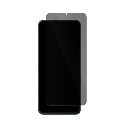 HonorX8 5G mit aufgebrachter dipos Flex Schutzfolie, die seitliche Einblicke blockiert