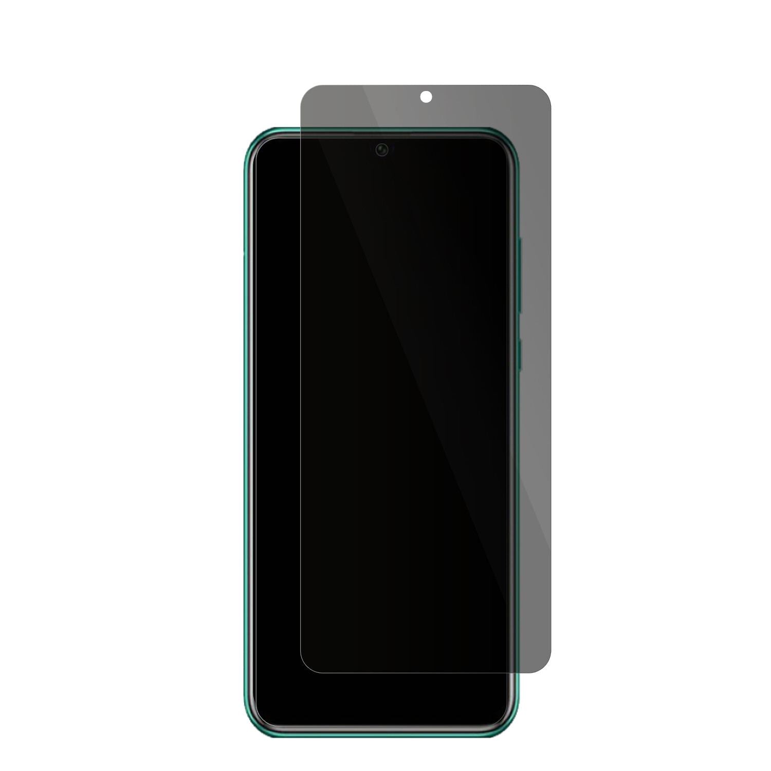 HuaweiEnjoy 50 Pro mit aufgebrachter dipos Flex Schutzfolie, die seitliche Einblicke blockiert