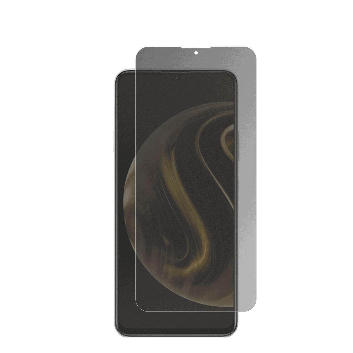 HuaweiEnjoy 70 mit aufgebrachter dipos Flex Schutzfolie, die seitliche Einblicke blockiert
