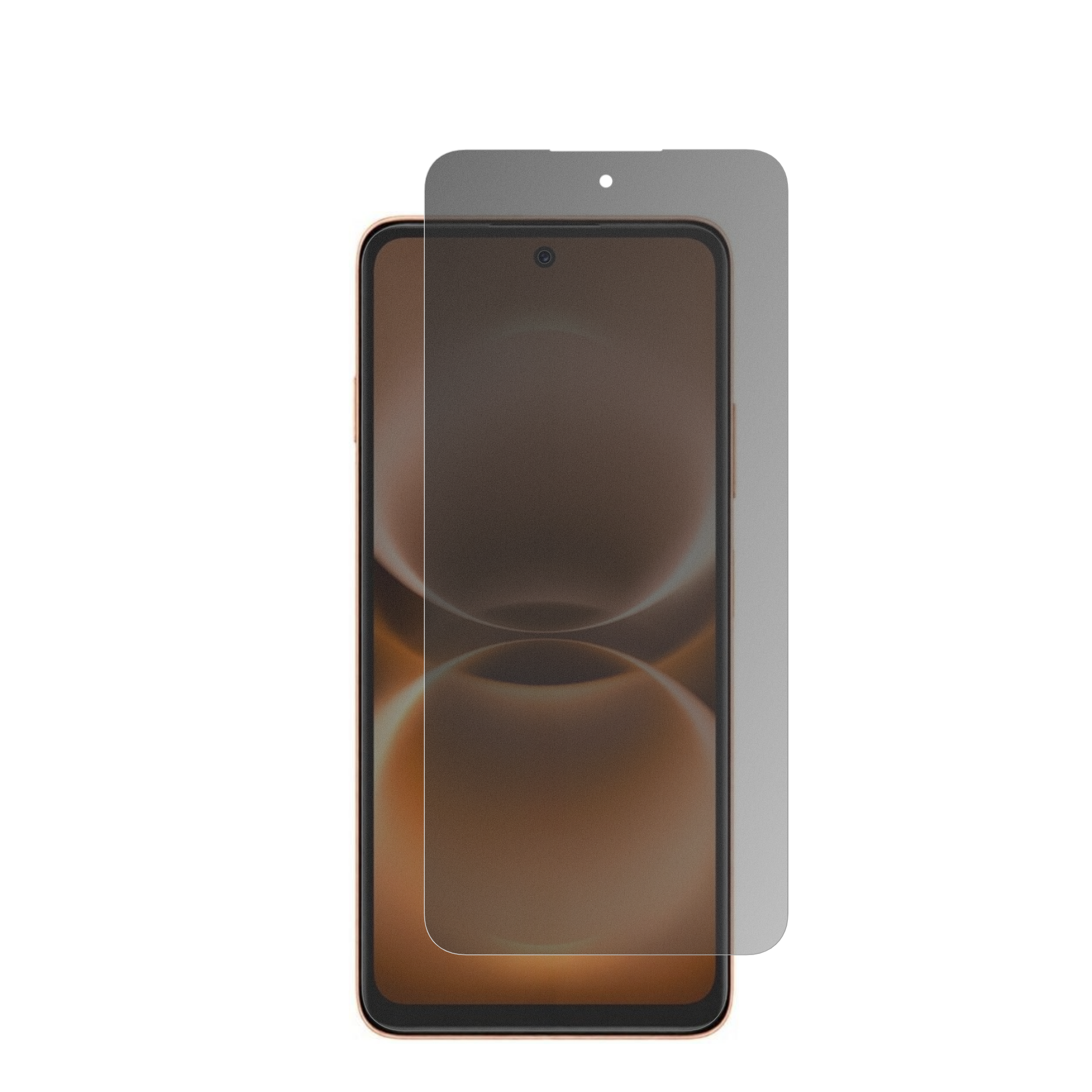 HuaweiEnjoy 90m Plus mit aufgebrachter dipos Flex Schutzfolie, die seitliche Einblicke blockiert
