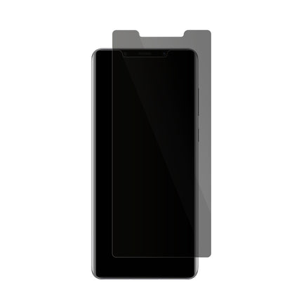 HuaweiMate 50 RS Porsche Design mit aufgebrachter dipos Flex Schutzfolie, die seitliche Einblicke blockiert