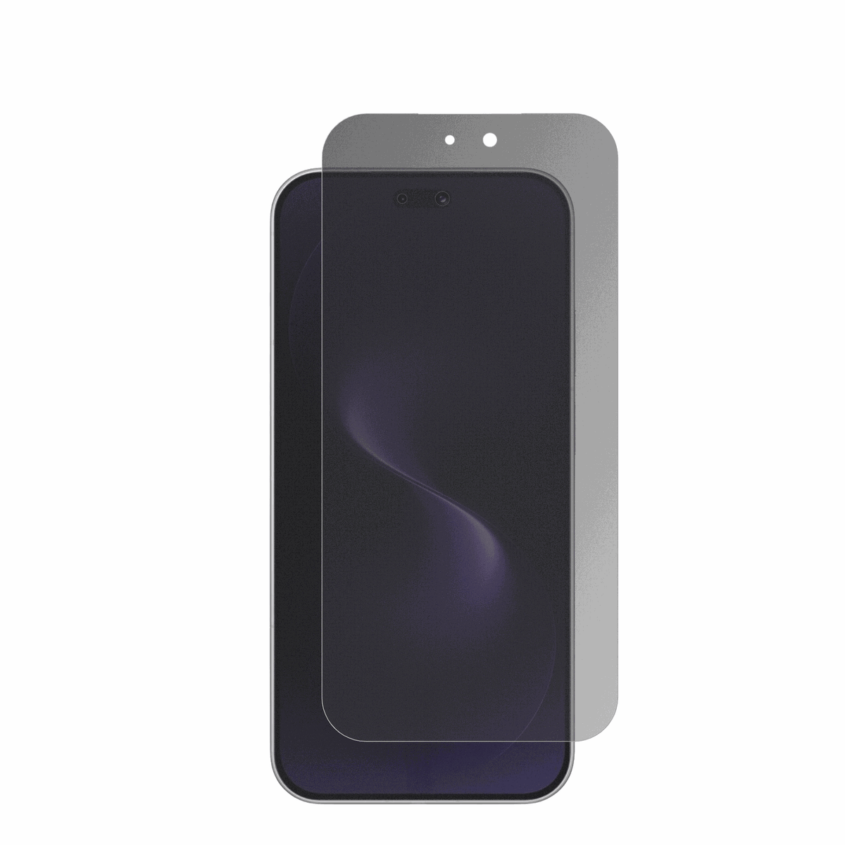 HuaweiNova 15 Pro mit aufgebrachter dipos Flex Schutzfolie, die seitliche Einblicke blockiert