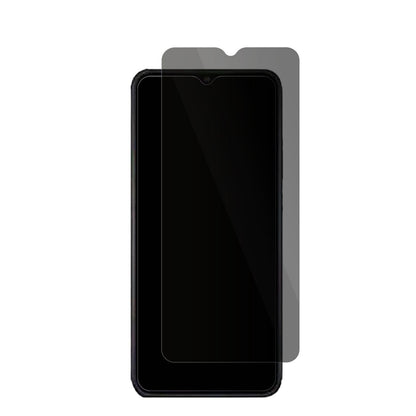 InfinixHot 12i mit aufgebrachter dipos Flex Schutzfolie, die seitliche Einblicke blockiert