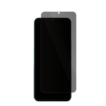ItelVision 3 Plus mit aufgebrachter dipos Flex Schutzfolie, die seitliche Einblicke blockiert