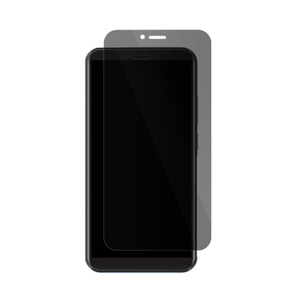 MobicelPX9 mit aufgebrachter dipos Flex Schutzfolie, die seitliche Einblicke blockiert