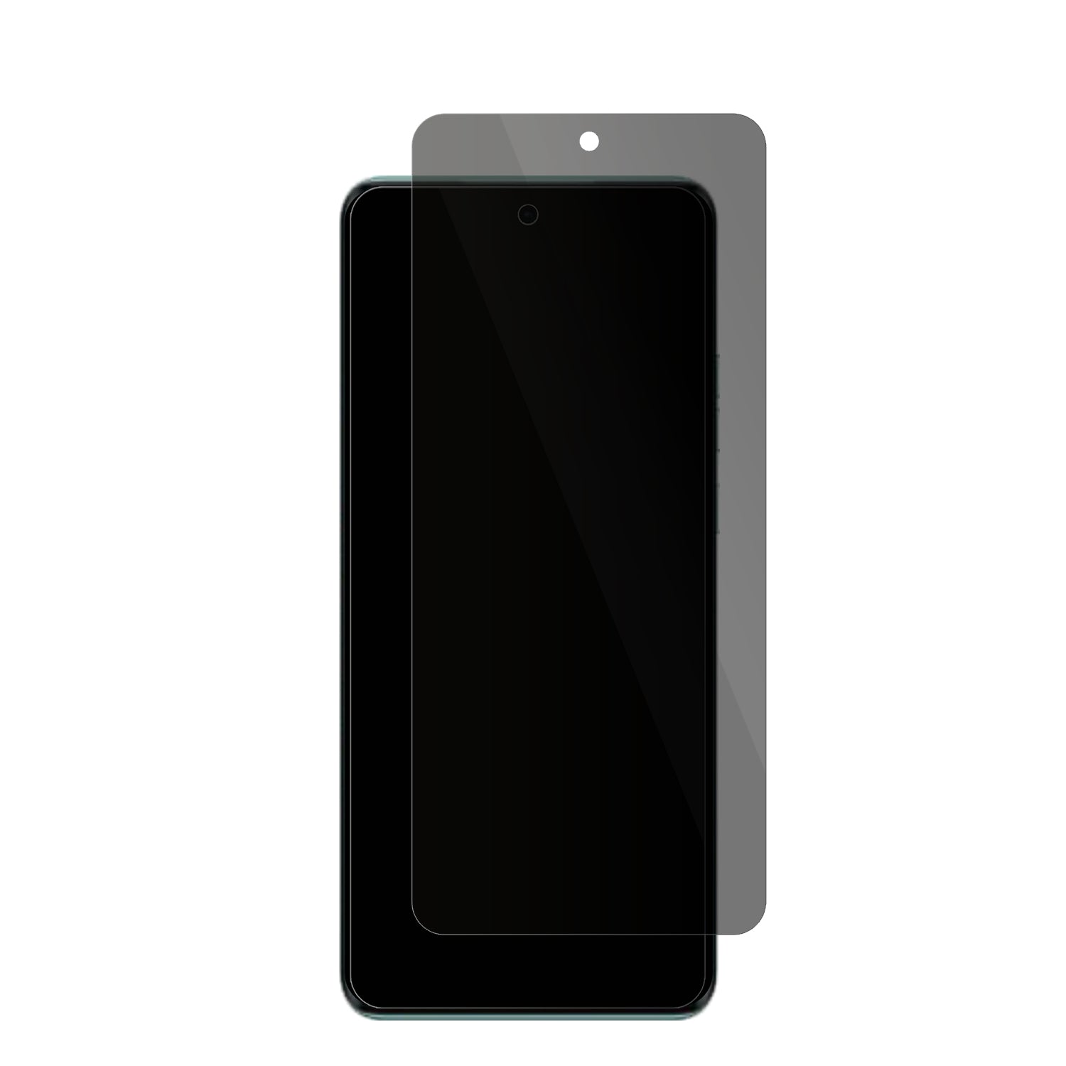 MotorolaEdge 40 Neo mit aufgebrachter dipos Flex Schutzfolie, die seitliche Einblicke blockiert