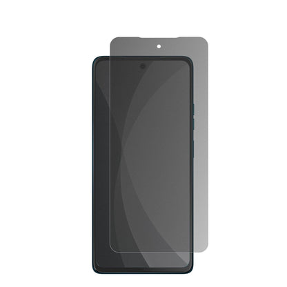 MotorolaMoto G75 5G mit aufgebrachter dipos Flex Schutzfolie, die seitliche Einblicke blockiert