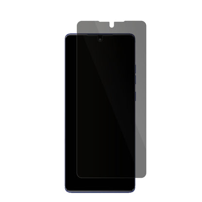 MotorolaMoto G85 mit aufgebrachter dipos Flex Schutzfolie, die seitliche Einblicke blockiert