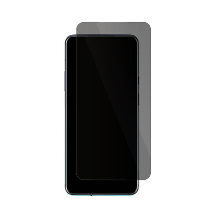 OnePlus7T Pro mit aufgebrachter dipos Flex Schutzfolie, die seitliche Einblicke blockiert