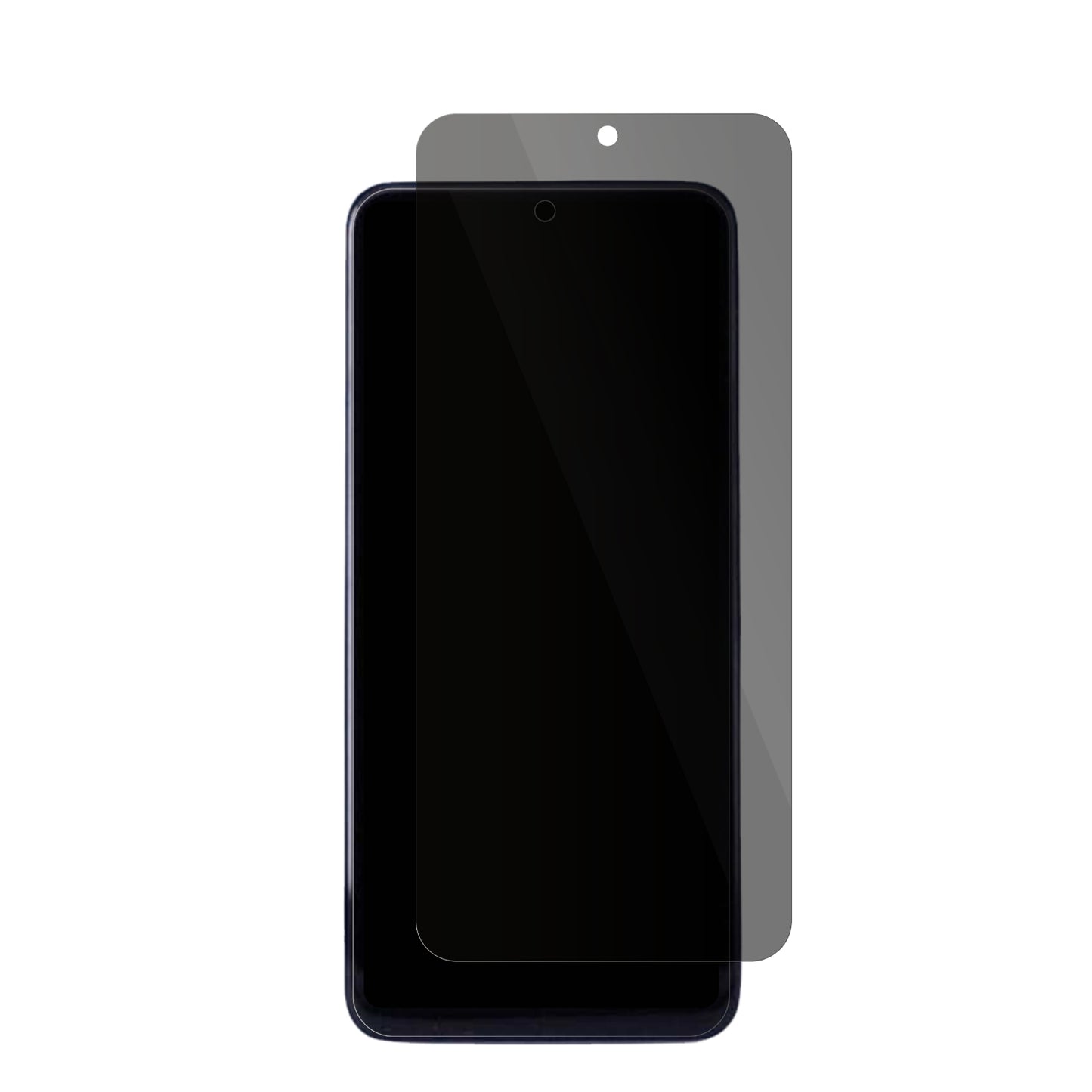 OppoA5 Pro 5G mit aufgebrachter dipos Flex Schutzfolie, die seitliche Einblicke blockiert