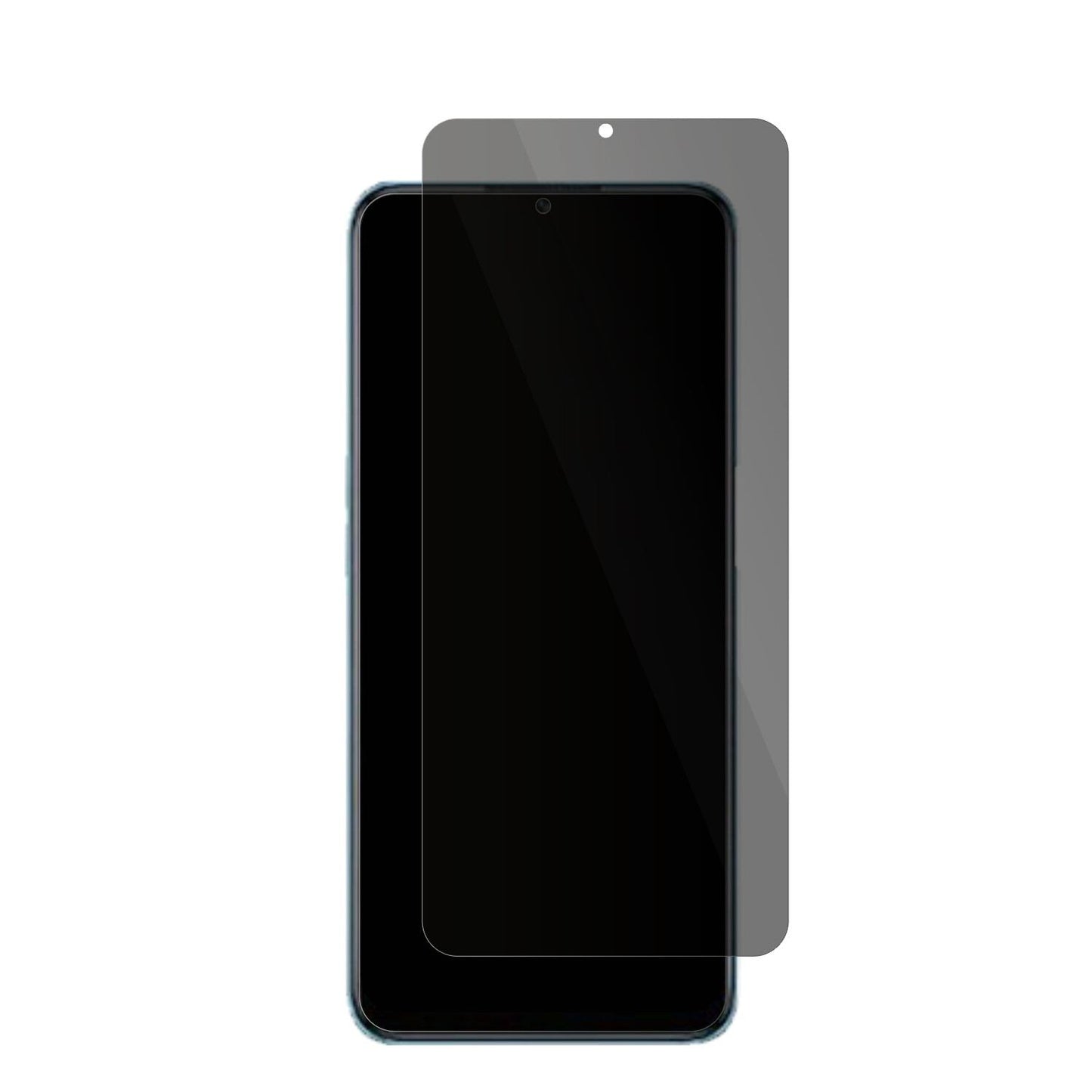 OppoA56s mit aufgebrachter dipos Flex Schutzfolie, die seitliche Einblicke blockiert