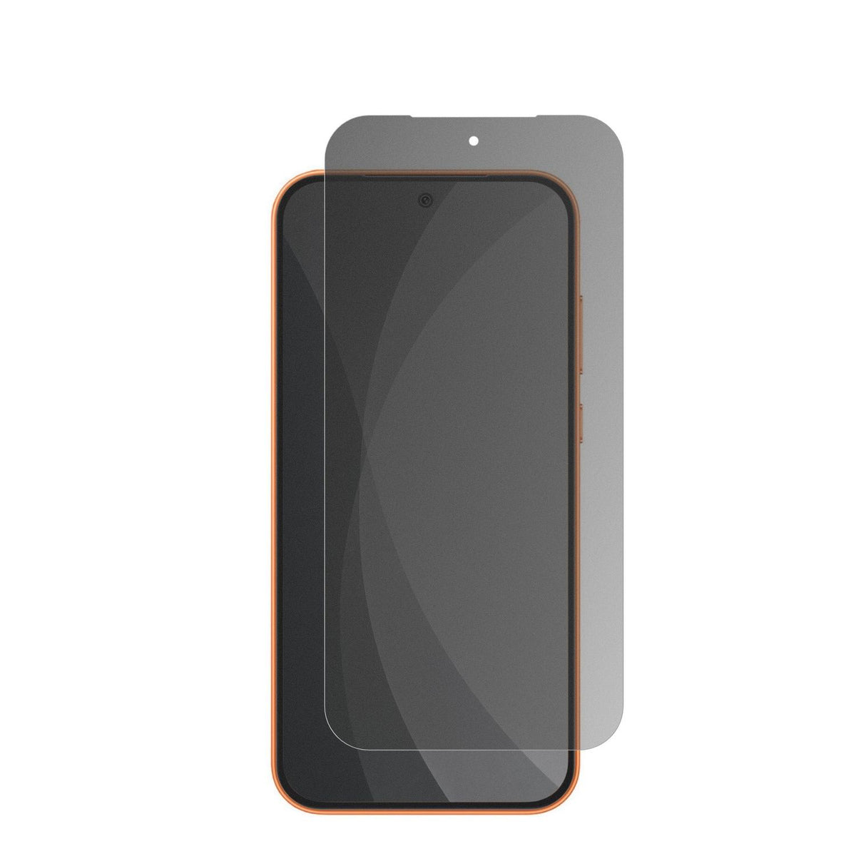OppoA7 Pro Max mit aufgebrachter dipos Flex Schutzfolie, die seitliche Einblicke blockiert