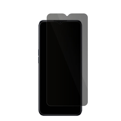 OppoA77 5G mit aufgebrachter dipos Flex Schutzfolie, die seitliche Einblicke blockiert