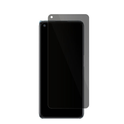 OppoK10 5G mit aufgebrachter dipos Flex Schutzfolie, die seitliche Einblicke blockiert