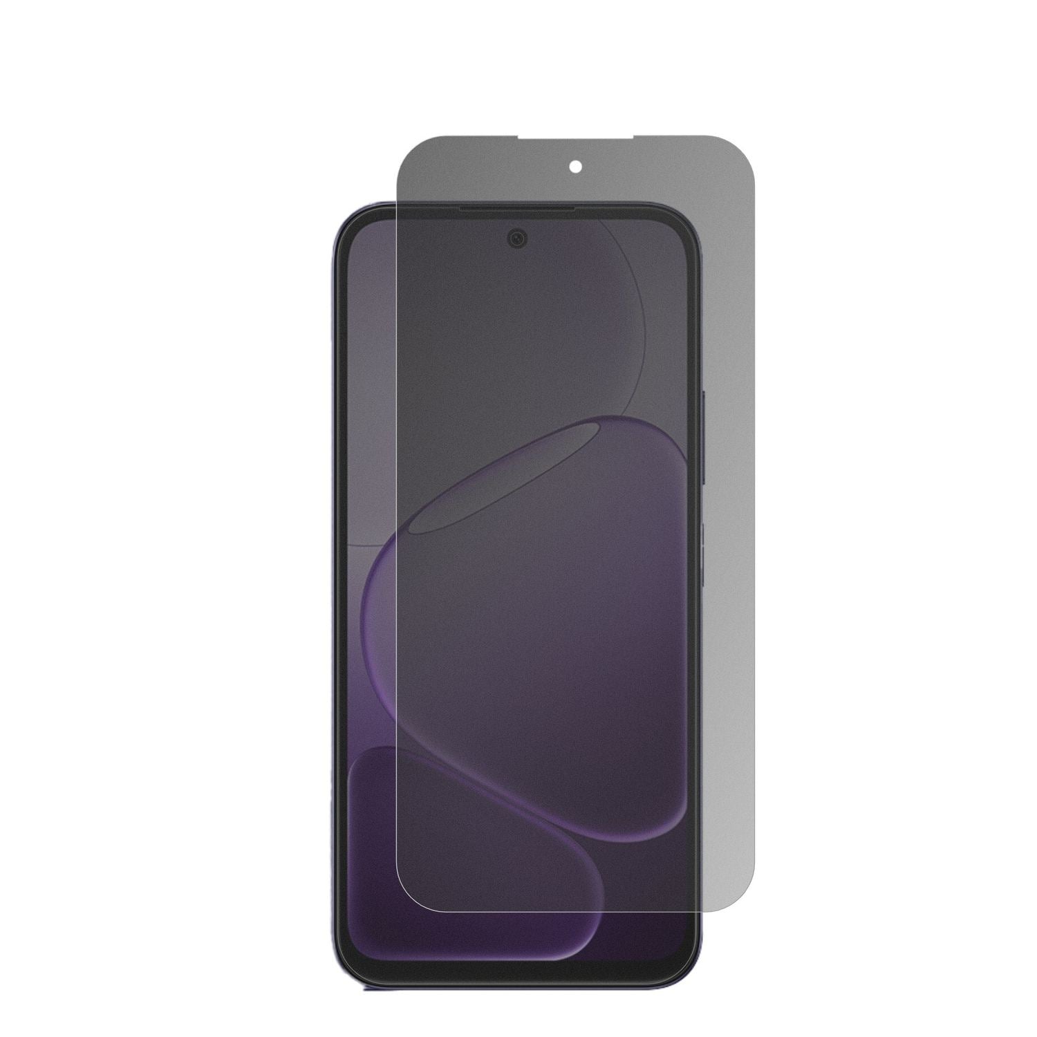 OppoK14 5G mit aufgebrachter dipos Flex Schutzfolie, die seitliche Einblicke blockiert