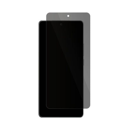 RealmeGT Neo 6 mit aufgebrachter dipos Flex Schutzfolie, die seitliche Einblicke blockiert