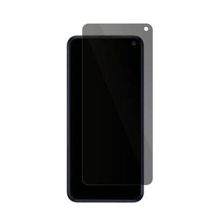 SamsungGalaxy F52 mit aufgebrachter dipos Flex Schutzfolie, die seitliche Einblicke blockiert