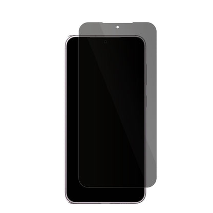 SamsungGalaxy S23 Plus mit aufgebrachter dipos Flex Schutzfolie, die seitliche Einblicke blockiert