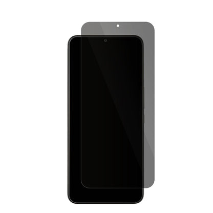 TCL40R mit aufgebrachter dipos Flex Schutzfolie, die seitliche Einblicke blockiert