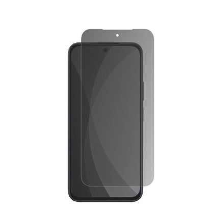 VivoG5i mit aufgebrachter dipos Flex Schutzfolie, die seitliche Einblicke blockiert