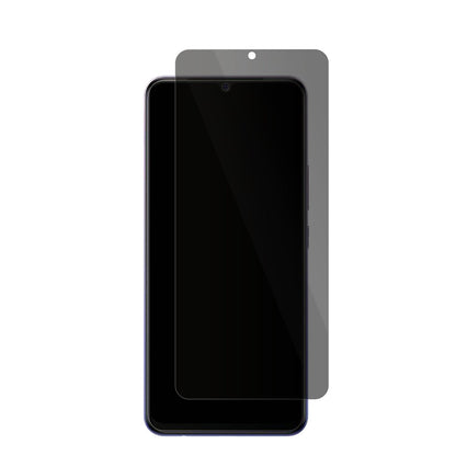 VivoV20 mit aufgebrachter dipos Flex Schutzfolie, die seitliche Einblicke blockiert
