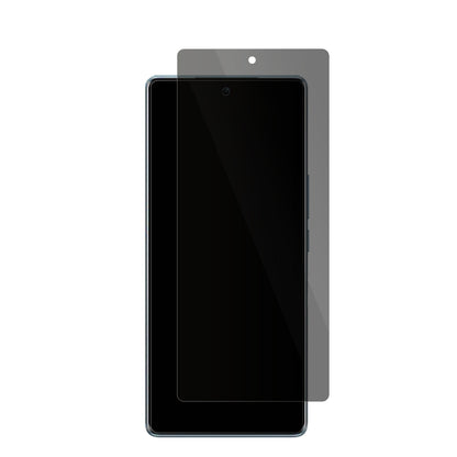 VivoV29 Pro mit aufgebrachter dipos Flex Schutzfolie, die seitliche Einblicke blockiert