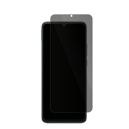XiaomiPoco C40 mit aufgebrachter dipos Flex Schutzfolie, die seitliche Einblicke blockiert