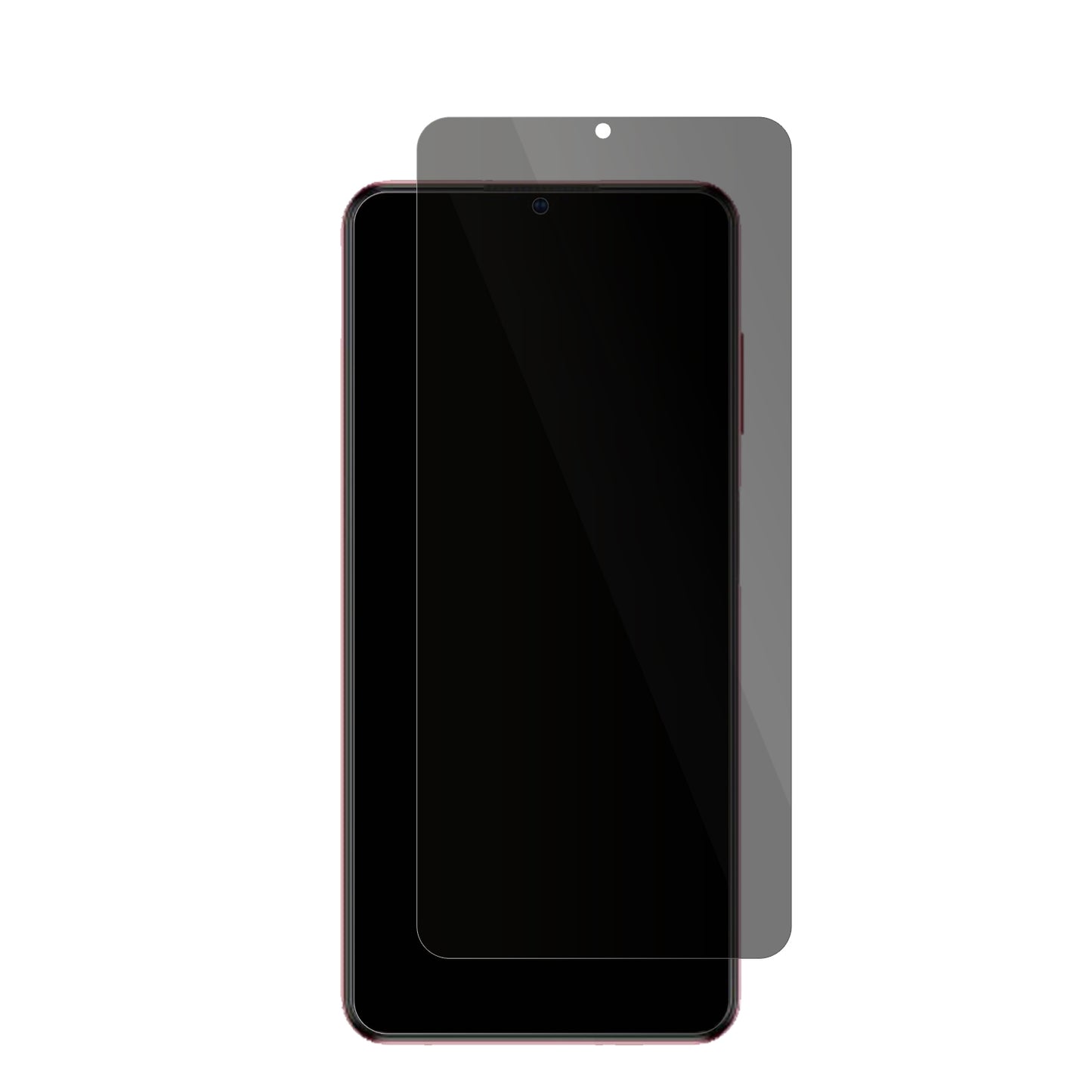 ZTEBlade V40 Vita mit aufgebrachter dipos Flex Schutzfolie, die seitliche Einblicke blockiert