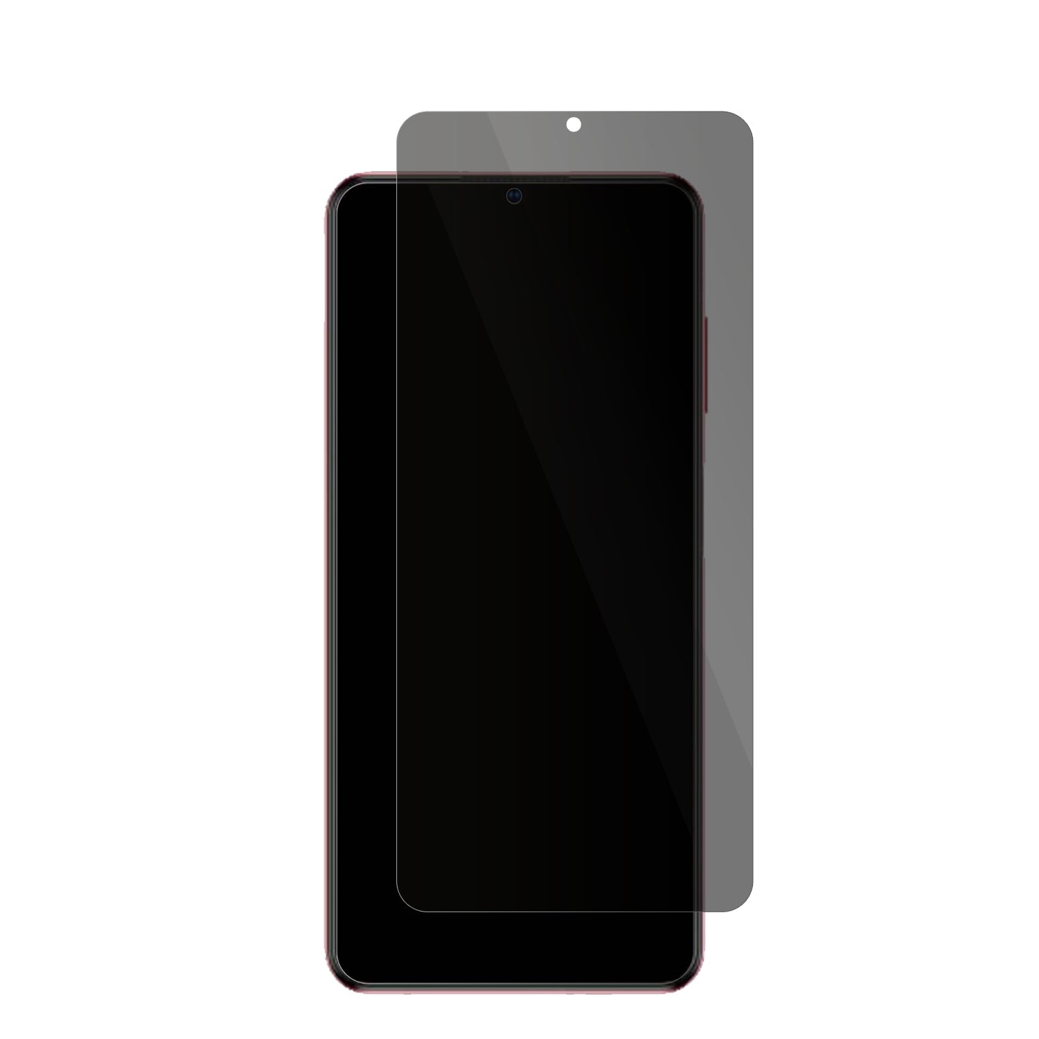 ZTEBlade V40 Vita mit aufgebrachter dipos Flex Schutzfolie, die seitliche Einblicke blockiert