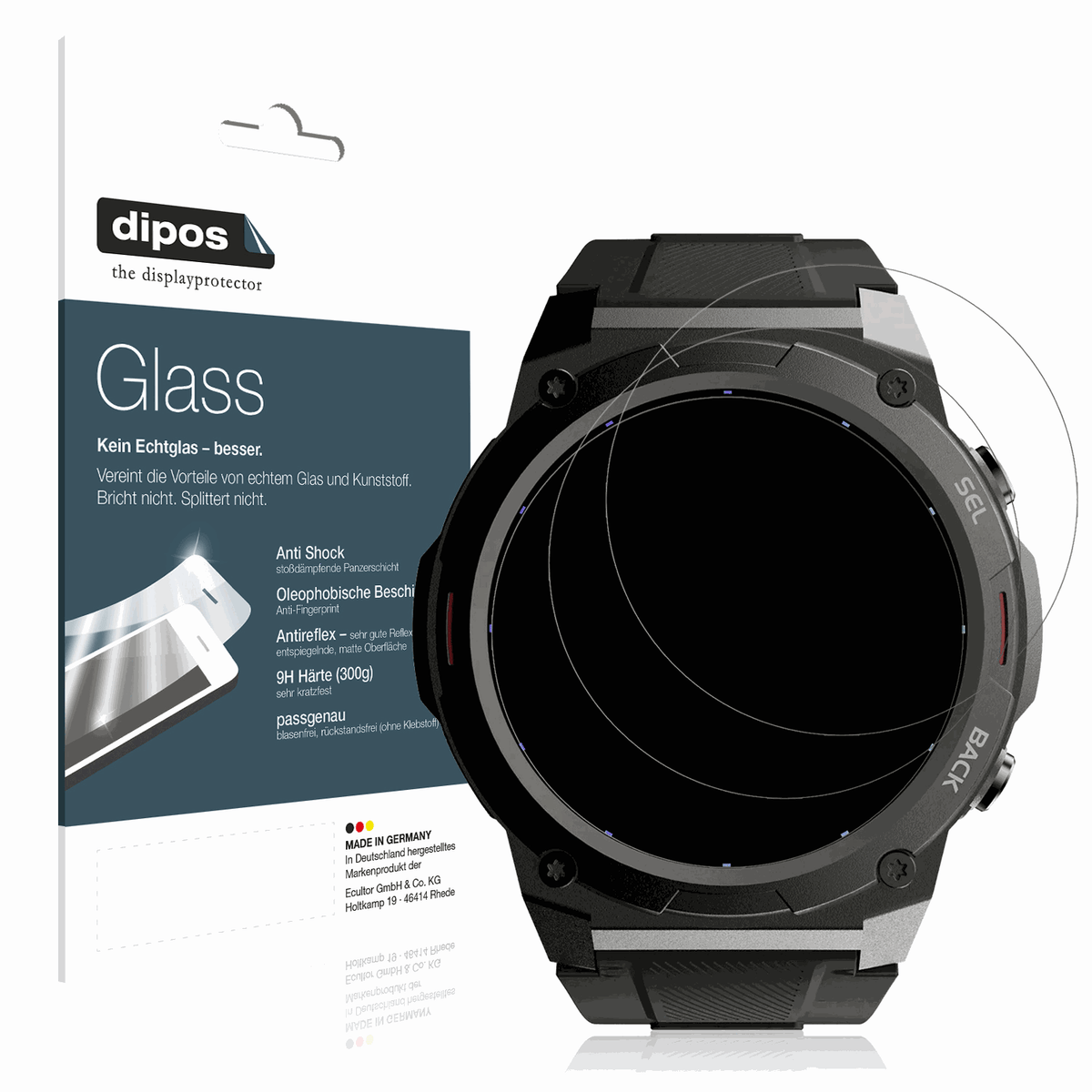 2x Screen Protector for GARD PRO Ultra 2+ matte Flexible Glass 9H dipos