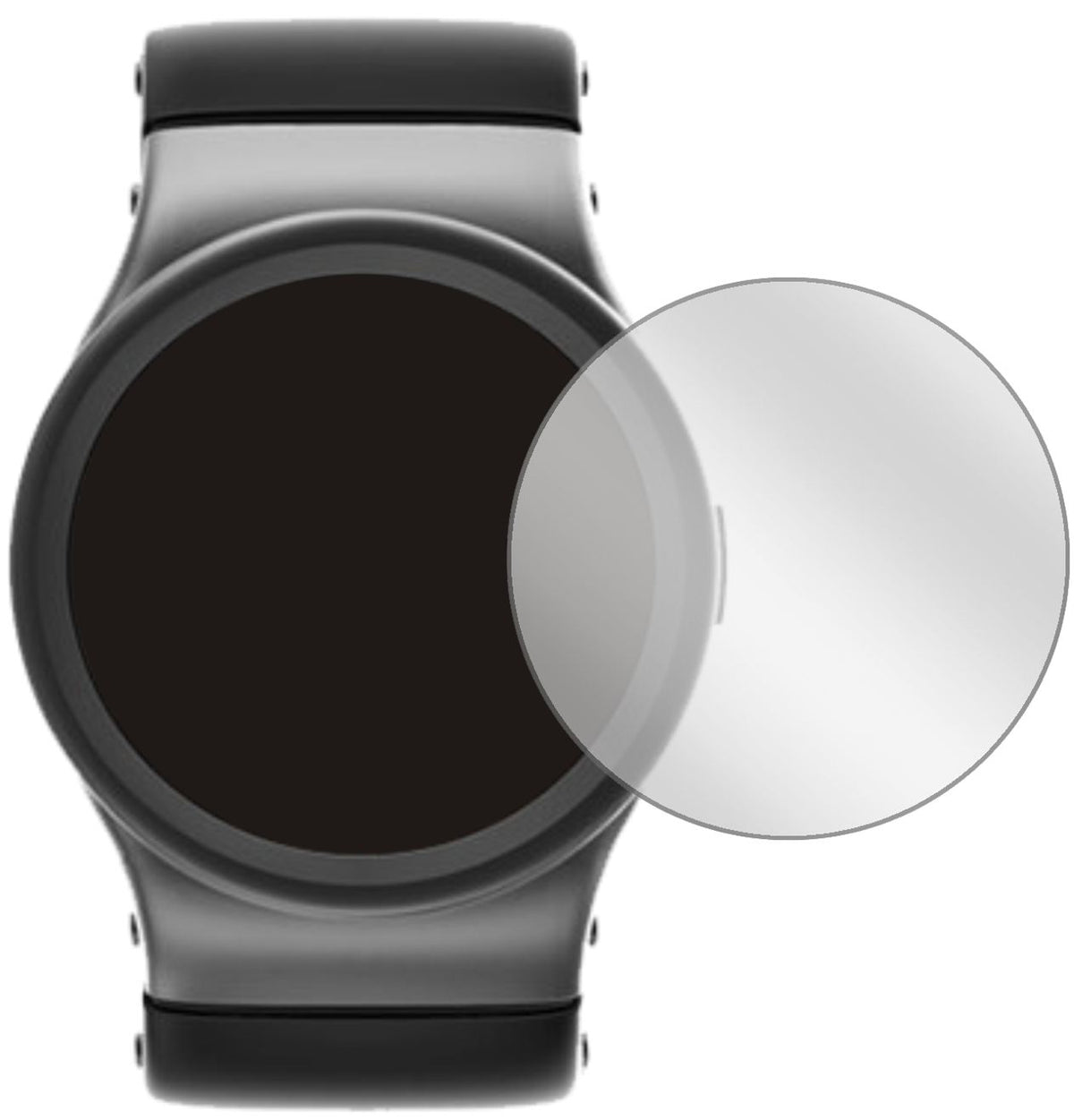 6x Screen Protector for 28 mm diameter watch Protection Crystal Clear dipos