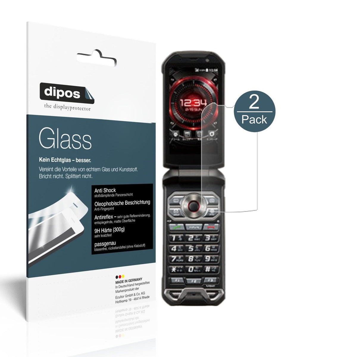 dipos 2x 9H Matte Screen Protector for Kyocera Torque X01