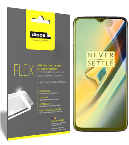 2x Full Cover Screen Protector for OnePlus 6T – Covers Curved Edges | dipos