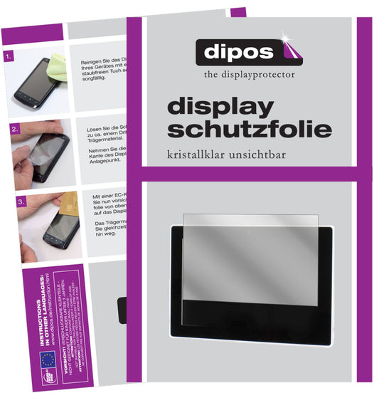 dipos 1x Clear Screen Protector for Universalgröße 4,3 Zoll (97 x 55 mm)