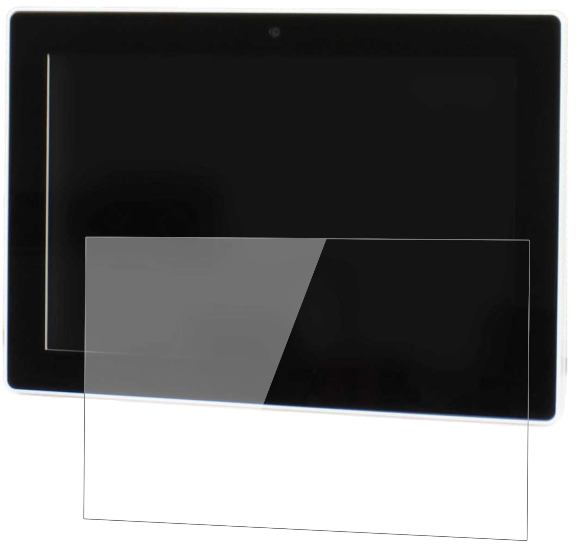 8.9 Zoll Wide195 x 114 mm mit aufgebrachter dipos Flex Schutzfolie, glasklare Darstellung ohne Einschränkungen