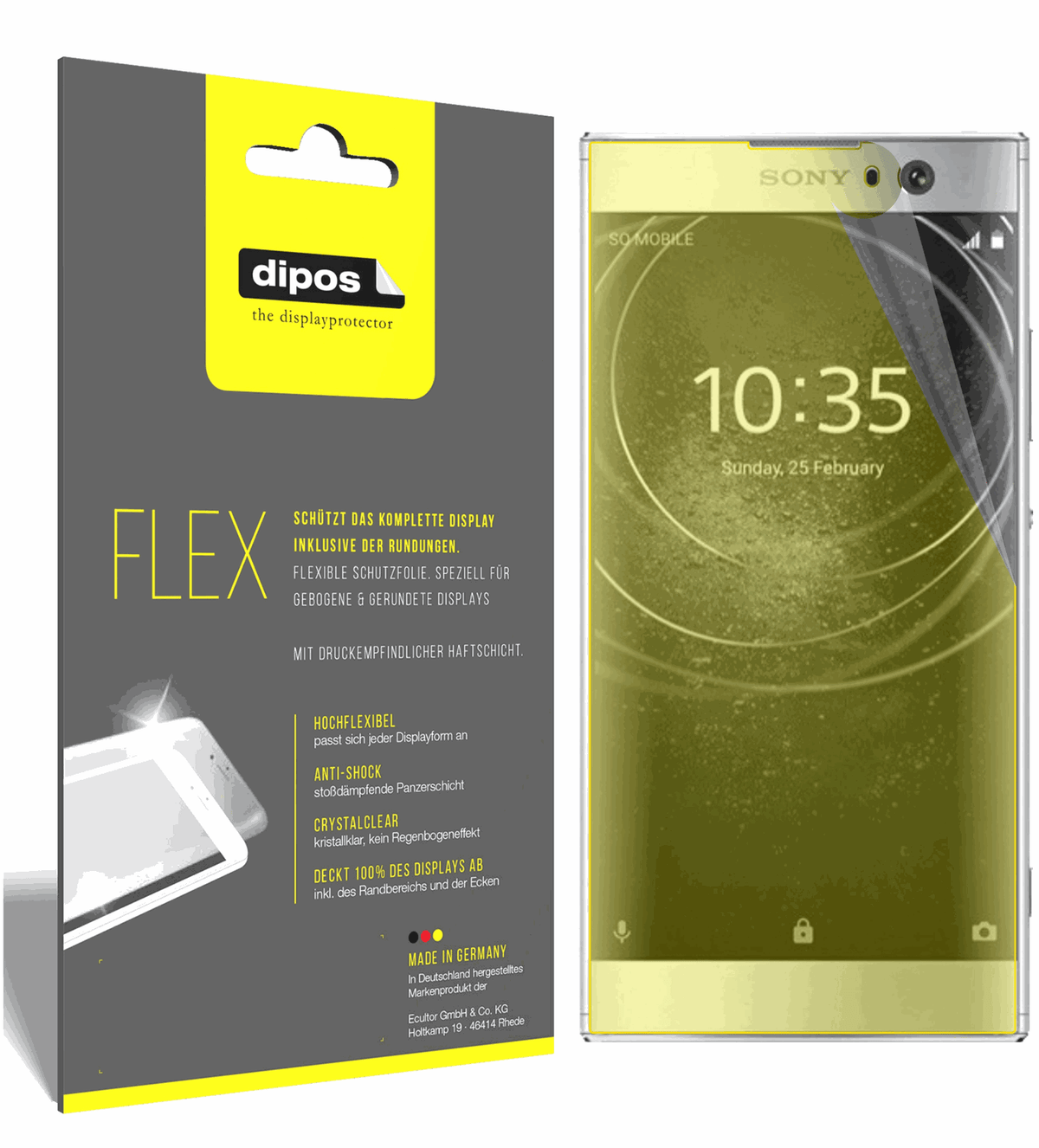 dipos FLEX 3x Clear Screen Protector for Sony Xperia XA2