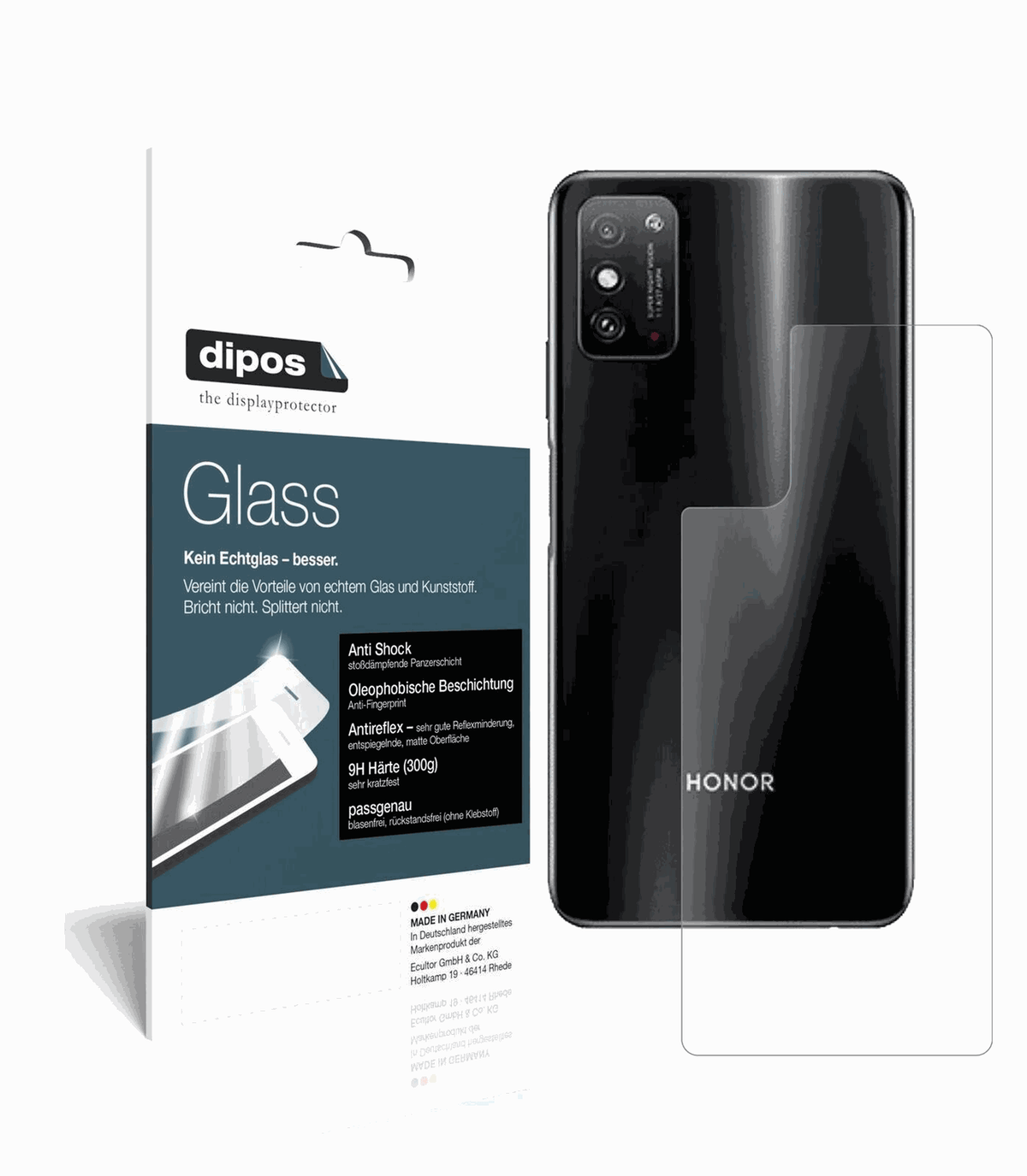 9H Matte Back Protector for Honor X10 Max 5G – Anti-Glare, Shatterproof | dipos