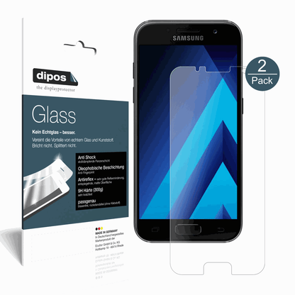 2x Screen Protector for Samsung Galaxy A5 (2017) matte Flexible Glass 9H dipos