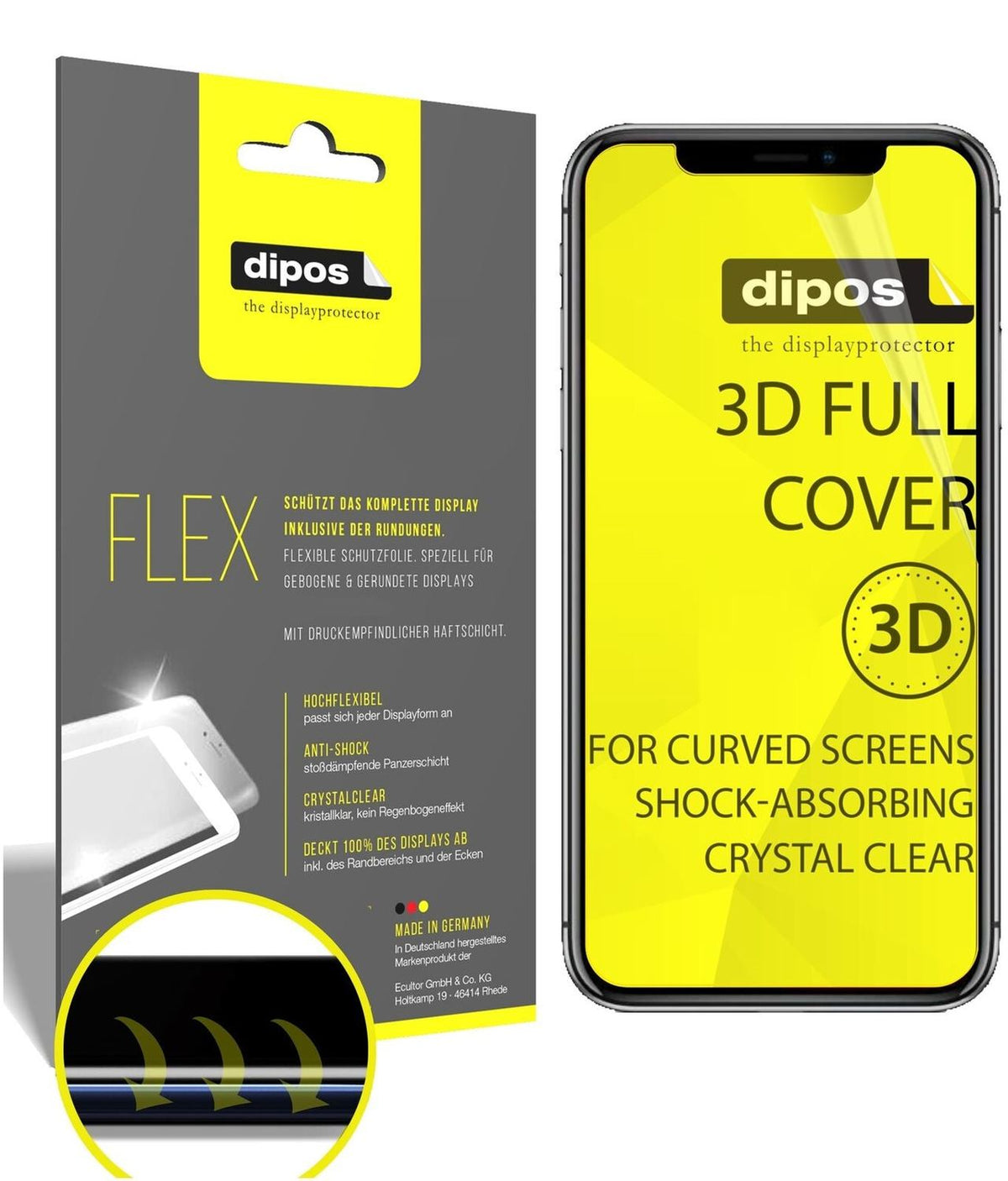 dipos FLEX 2x Clear Screen Protector for Apple iPhone 11