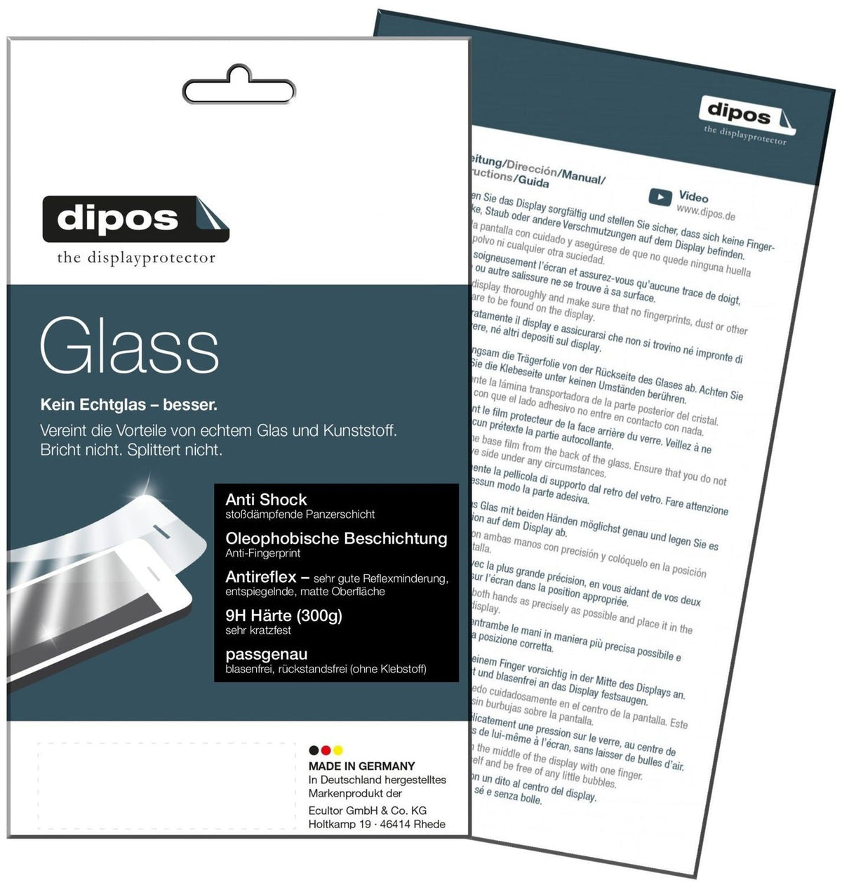 dipos 2x 9H Matte Screen Protector for Huawei P20 Lite