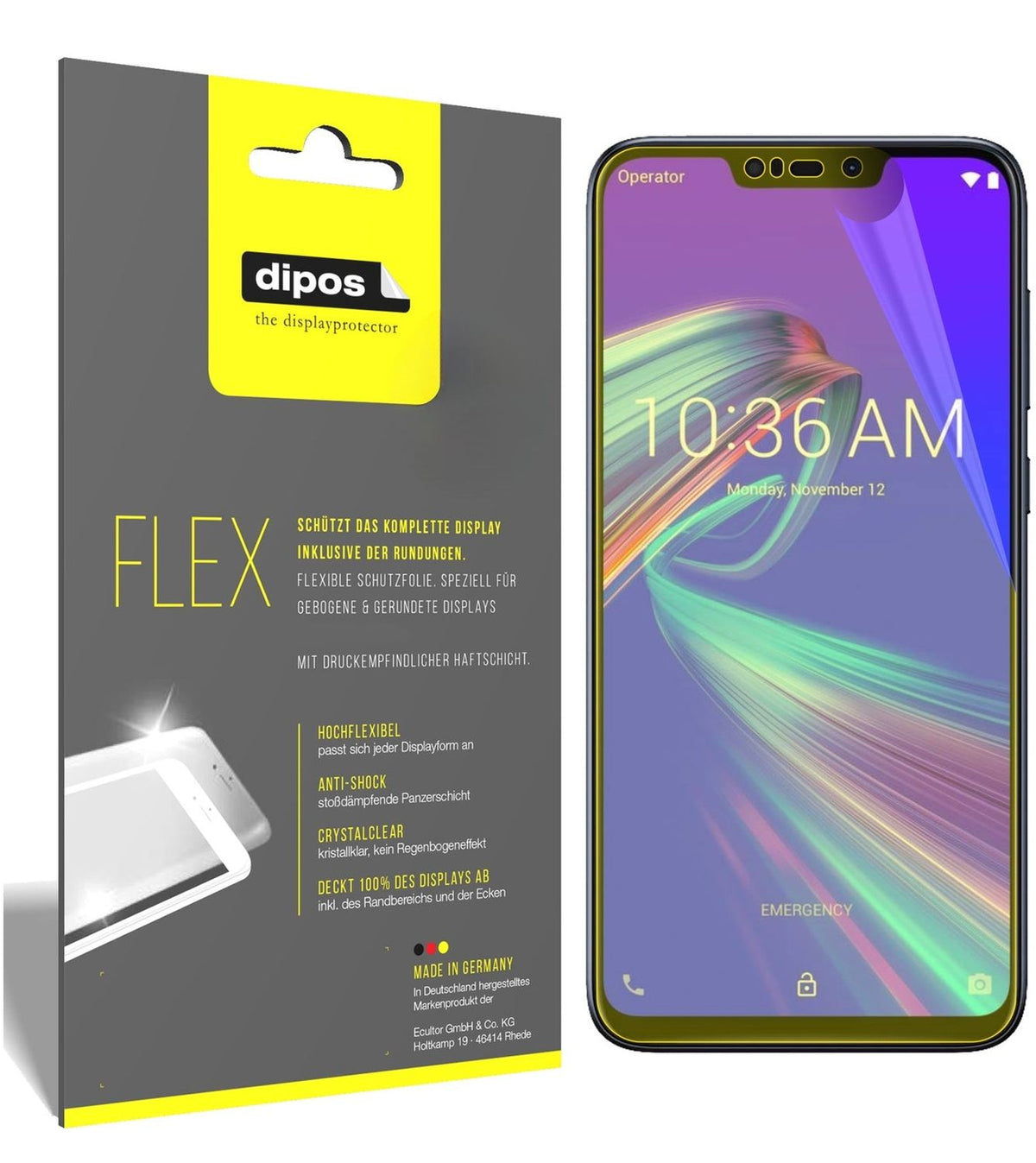 1x 3D Full Cover Screen Protector for Asus ZenFone Max (M2)