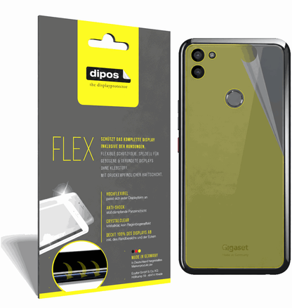 2x Screen Protector for Gigaset  GS5 back Protective Film covers 100% dipos Flex