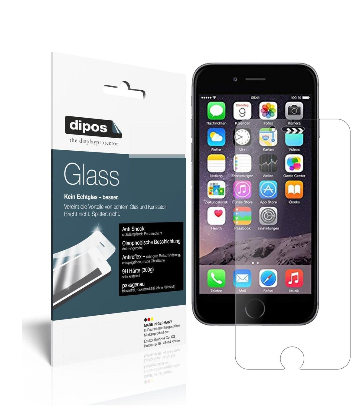 9H Matte Screen Protector for Apple iPhone 6 / 6S / 7 – Anti-Glare, Shatterproof | dipos