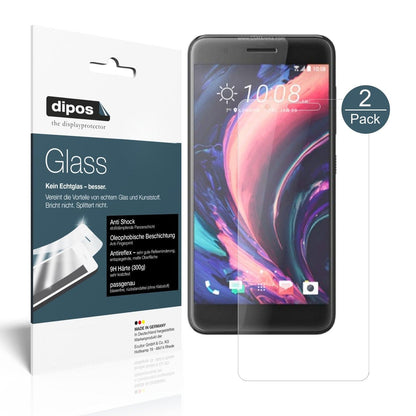 2x Screen Protector for HTC One X10 matte Flexible Glass 9H dipos